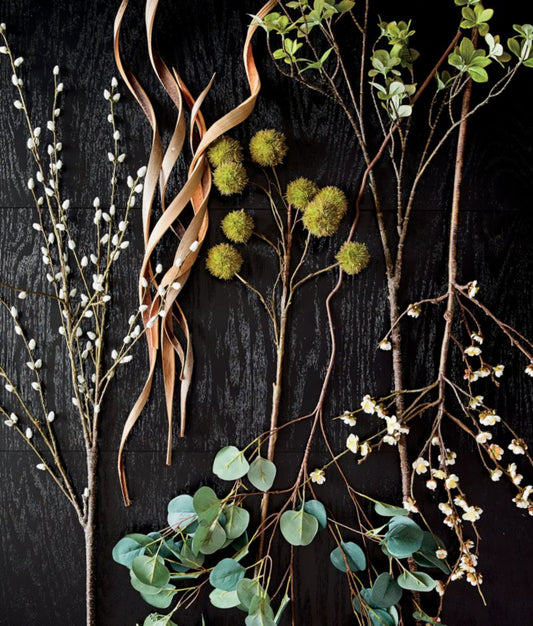 Faux Pussy Willow Spray