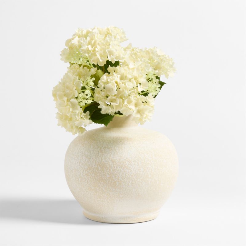 Faux Cream Hydrangea Stem 14' by Abigail Ahern