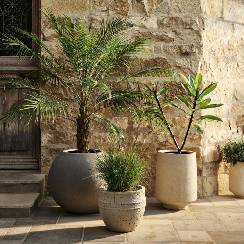 Sphere Large Sand Indoor/Outdoor Planter 26'x22.5'