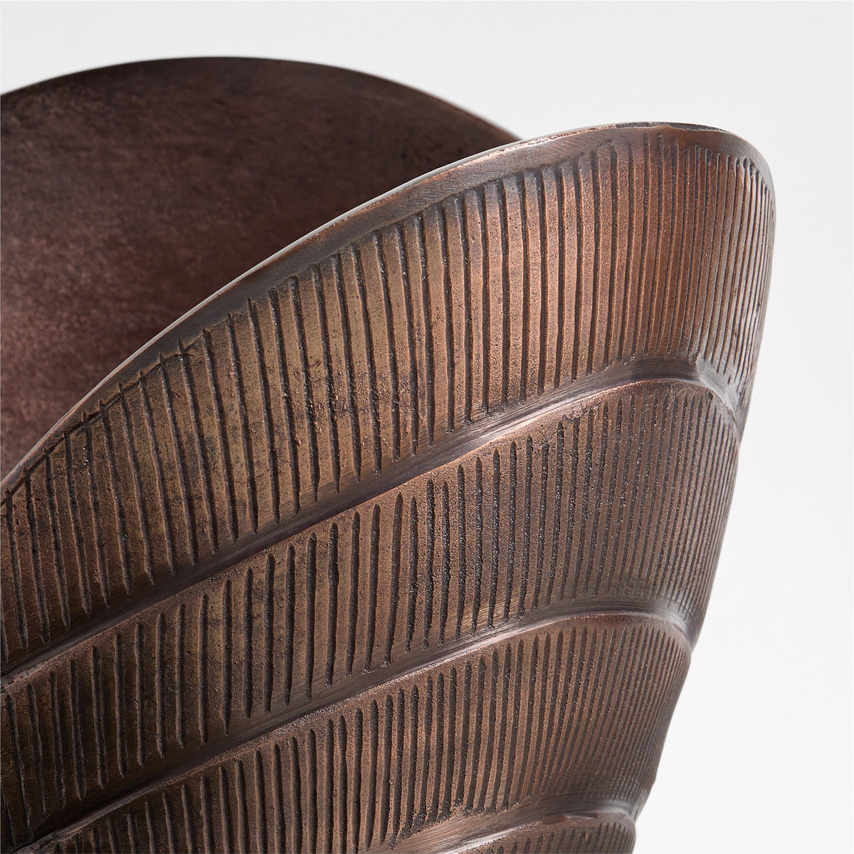 Hackney Large Bronze Metal Indoor/Outdoor Planter 18'x16' by Jake Arnold