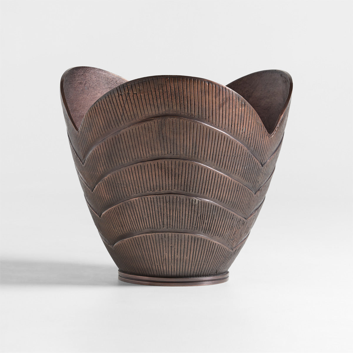 Hackney Large Bronze Metal Indoor/Outdoor Planter 18'x16' by Jake Arnold