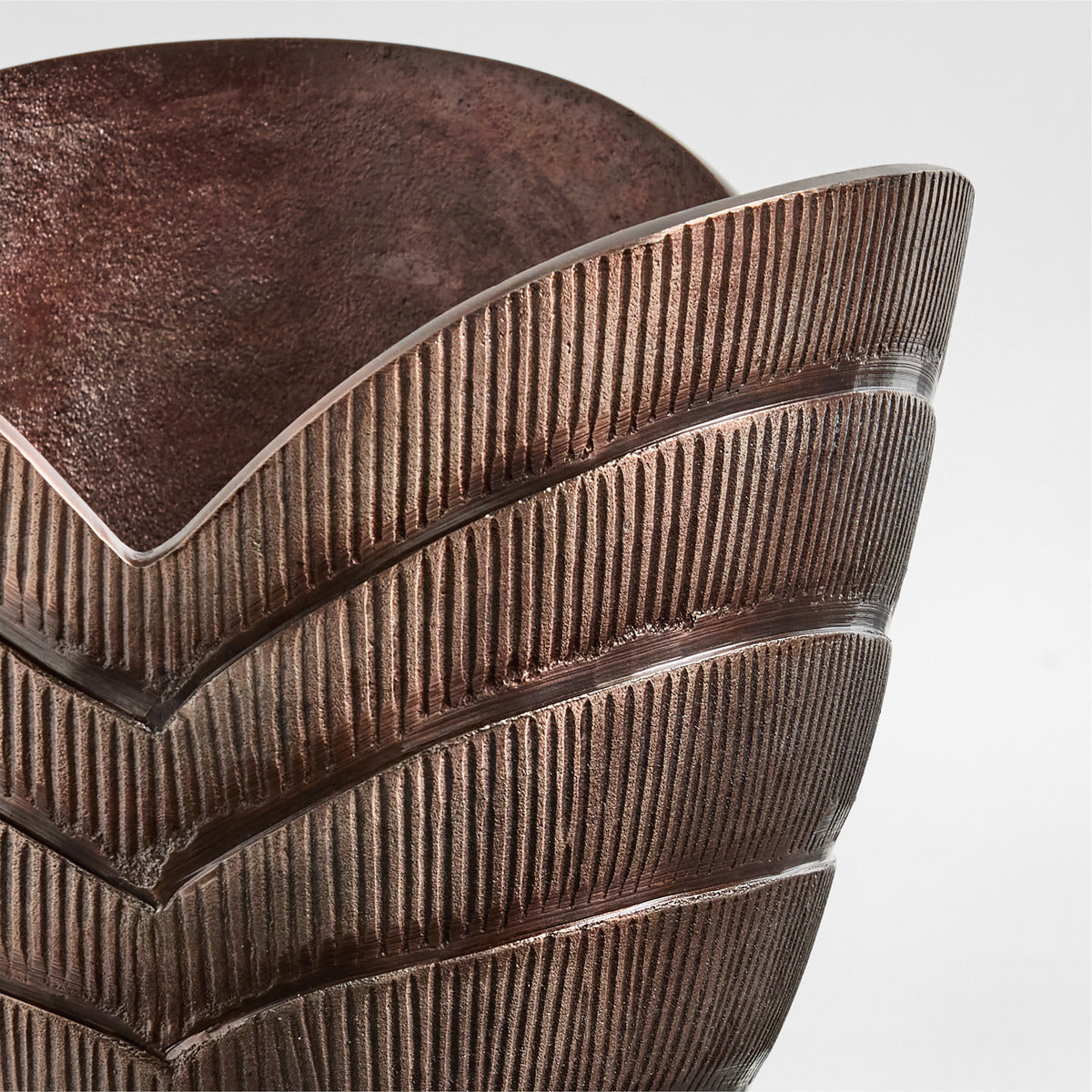 Hackney Medium Bronze Metal Indoor/Outdoor Planter 16'x15' by Jake Arnold