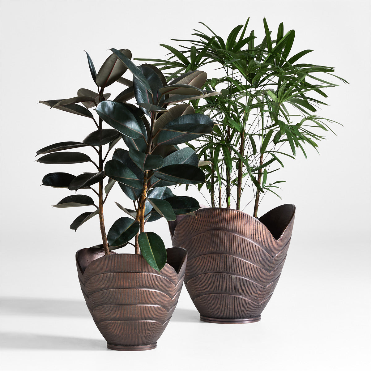 Hackney Medium Bronze Metal Indoor/Outdoor Planter 16'x15' by Jake Arnold