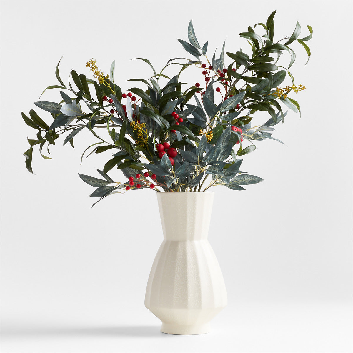 Faux Olive and Berry Stem
