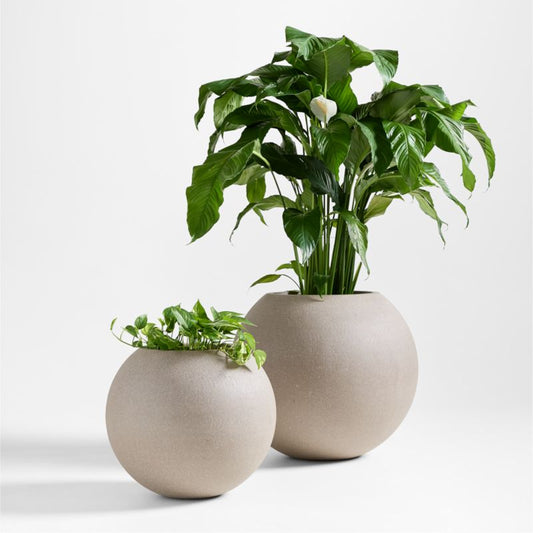 Sphere Small Sand Indoor/Outdoor Planter 20'x17.5'